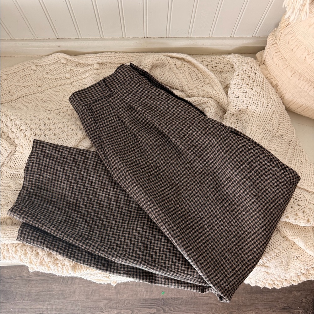 Vintage Briggs Petite Houndstooth Trousers | Made in USA | Size 6P